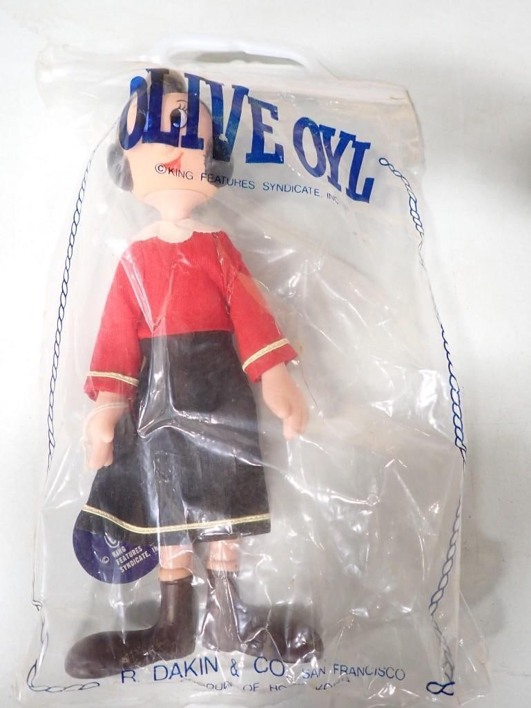 Vintage R. Dakin Olive Oyl Figurine with original bag - King Features Syndicate: Vintage R. Dakin Olive Oyl Figurine with original bag - King Features Syndicate