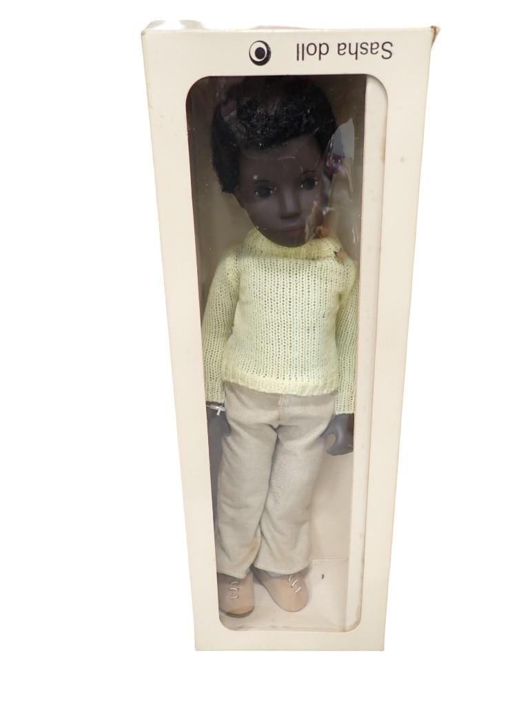 Vintage Sasha Baby Doll with original box Black Boy Caleb 4-309 E.0415 Made in England (1 of 7)