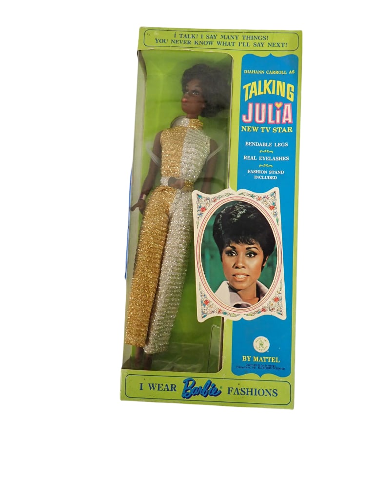 Vtg 1968 Talking Julia Barbie Doll by Mattel in Seaked in Original Package African American Doll (1 of 4)