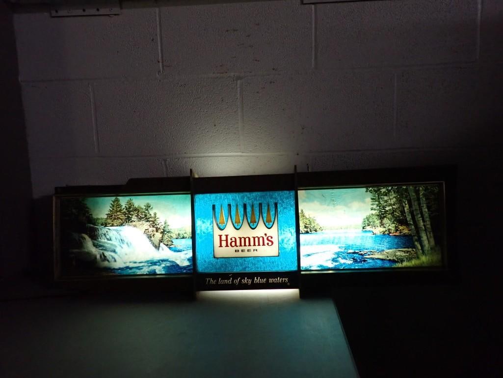 Vintage Hamm's Beer Sign with Moving Water Works (1 of 17)