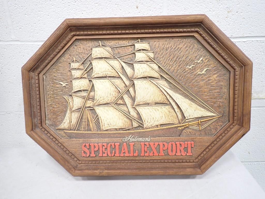 Vintage Heileman's Special Export Beer Advertising Bar Sign (1 of 6)