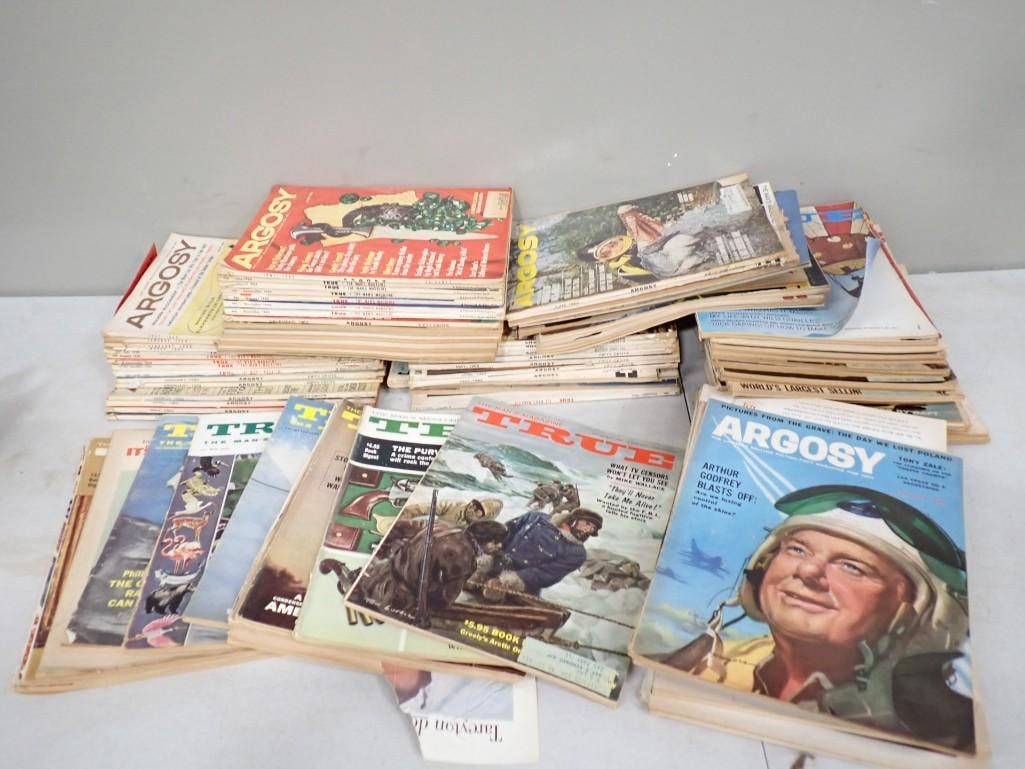 Vintage Magazines incl Argosy and True: Lot of Vintage Magazines incl Argosy and True
