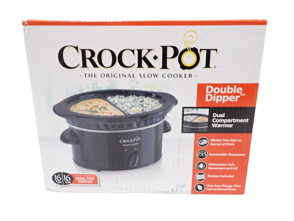 Crock Pot The Original Slow Cooker Double Dipper Dual Compartment Warmer New in Box (1 of 7)