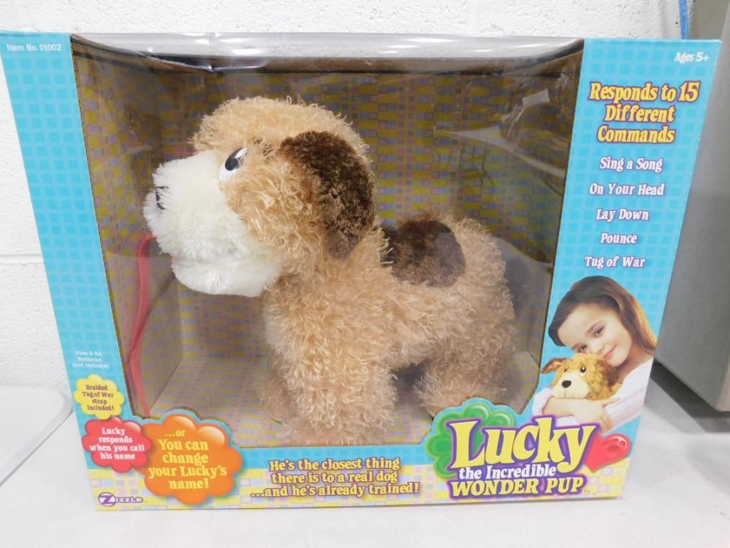 Lucky The Incredible Wonder Pup Animated Plush Dog New in Box (1 of 4)