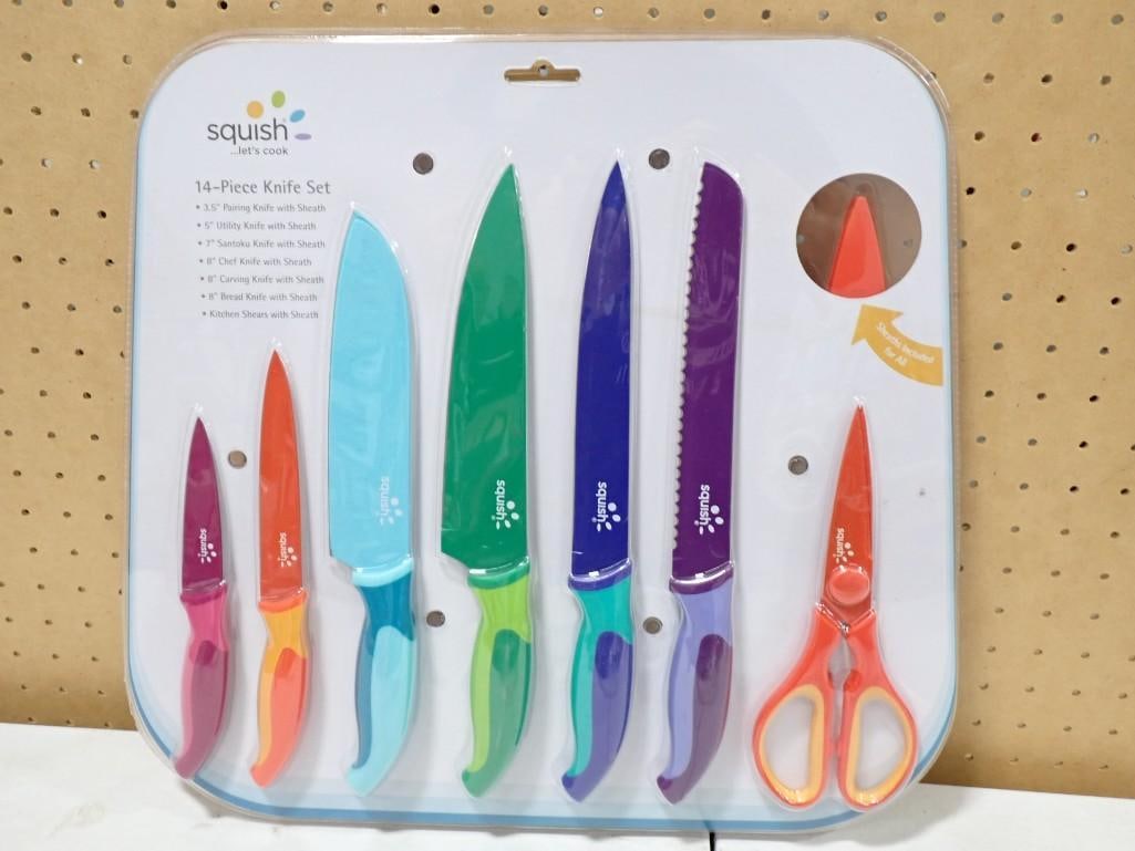 Squish 14 Piece Knife Set New in Package (1 of 7)
