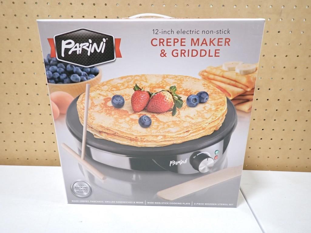Parini Crepe Maker & Griddle 12" Electric Non Stick New in Box (1 of 7)