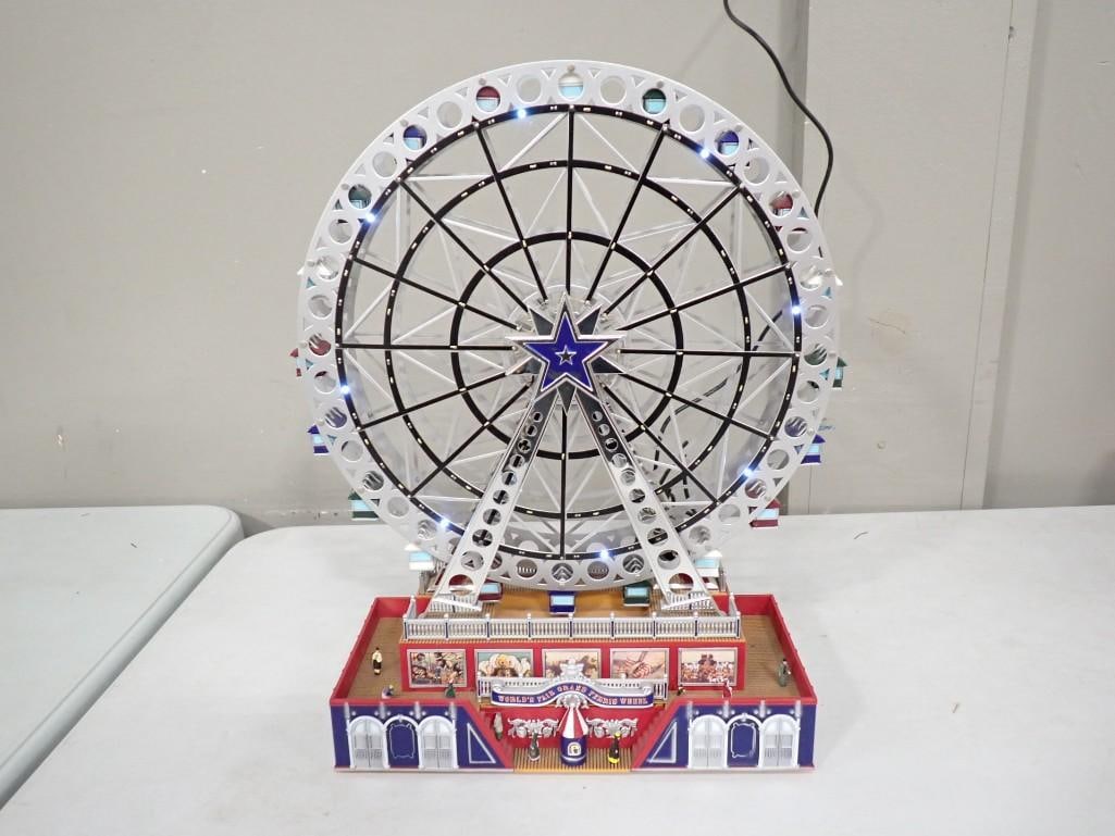 Mr Christmas World's Fair Grand Ferris Wheel Lights Up, Turns Slowly, and Plays Music: Mr Christmas World's Fair Grand Ferris Wheel Animated Decorative Miniature Carnival Ride. Lights Up, Turns Slowly, and Plays Music