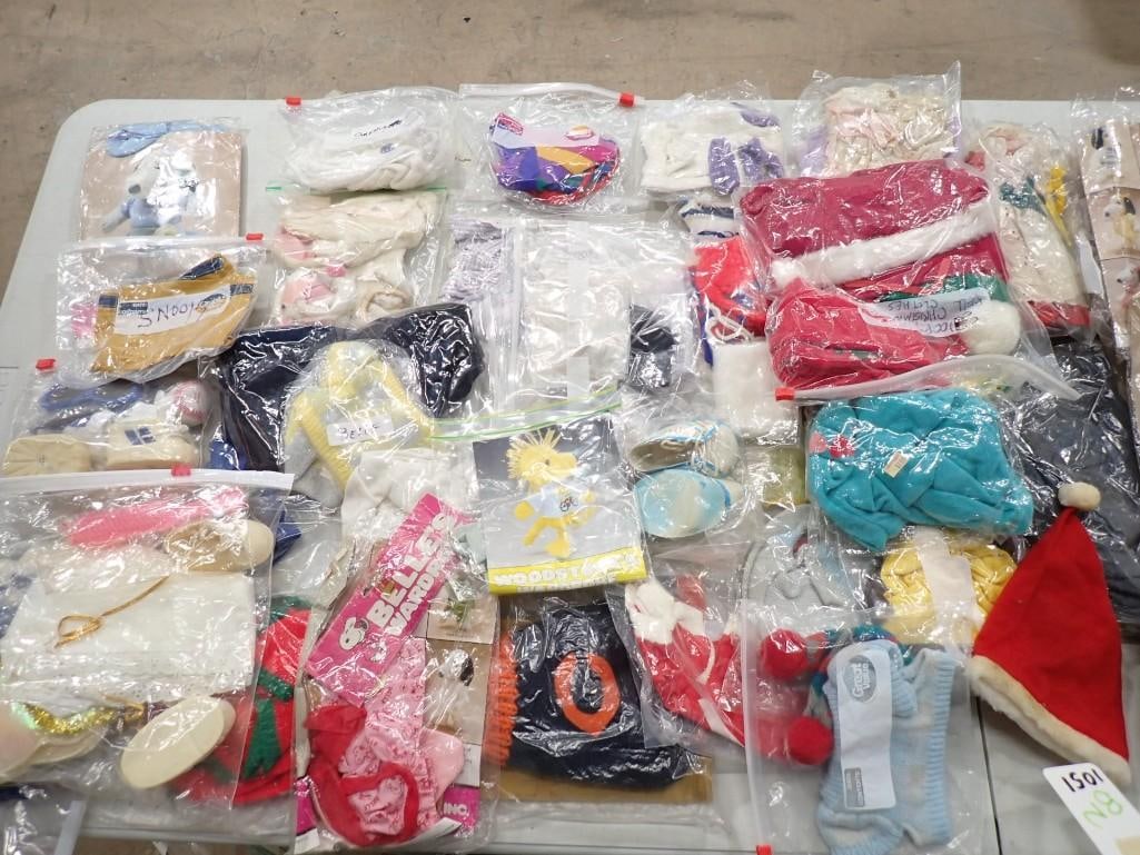 Lot of Doll Clothes incl Snoopy and Woodstock Items, etc (1 of 13)