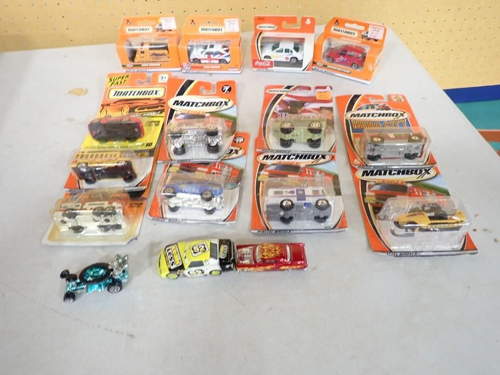 Lot of Assorted Matchbox Cars / etc. mostly new in package: Lot of Assorted Matchbox Cars / etc. mostly new in package