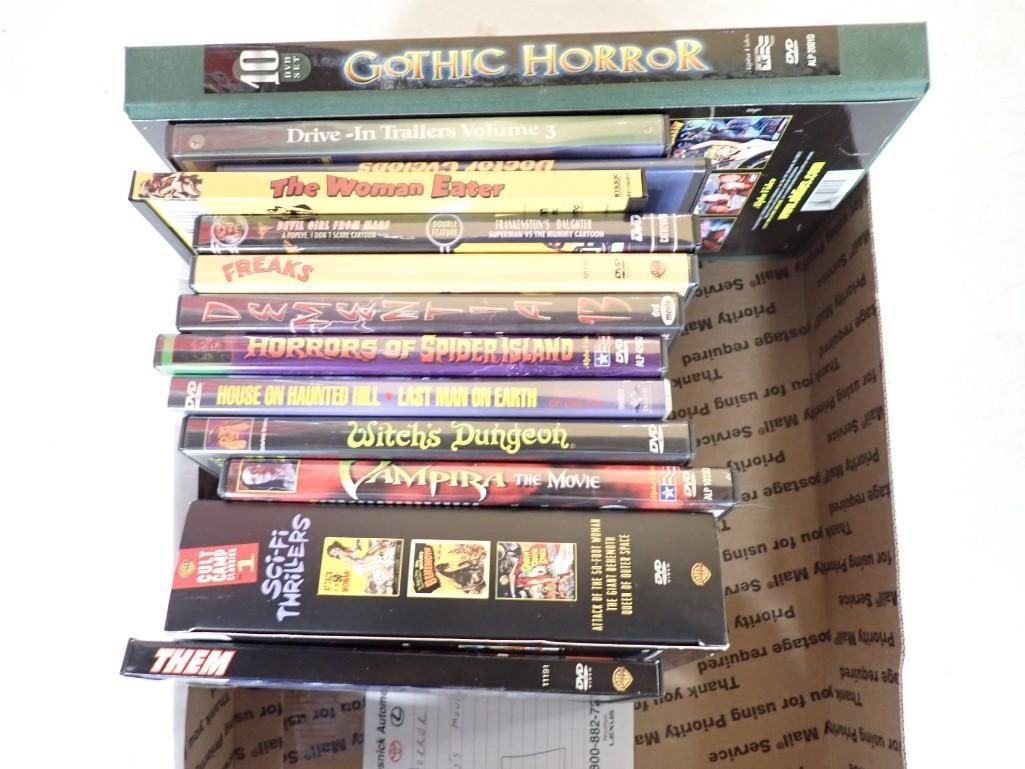 Lot of Horror / Sci-Fi / B-Movie DVDs including The Woman Eater, Horrors of Spider Island, Witch's (1 of 3)