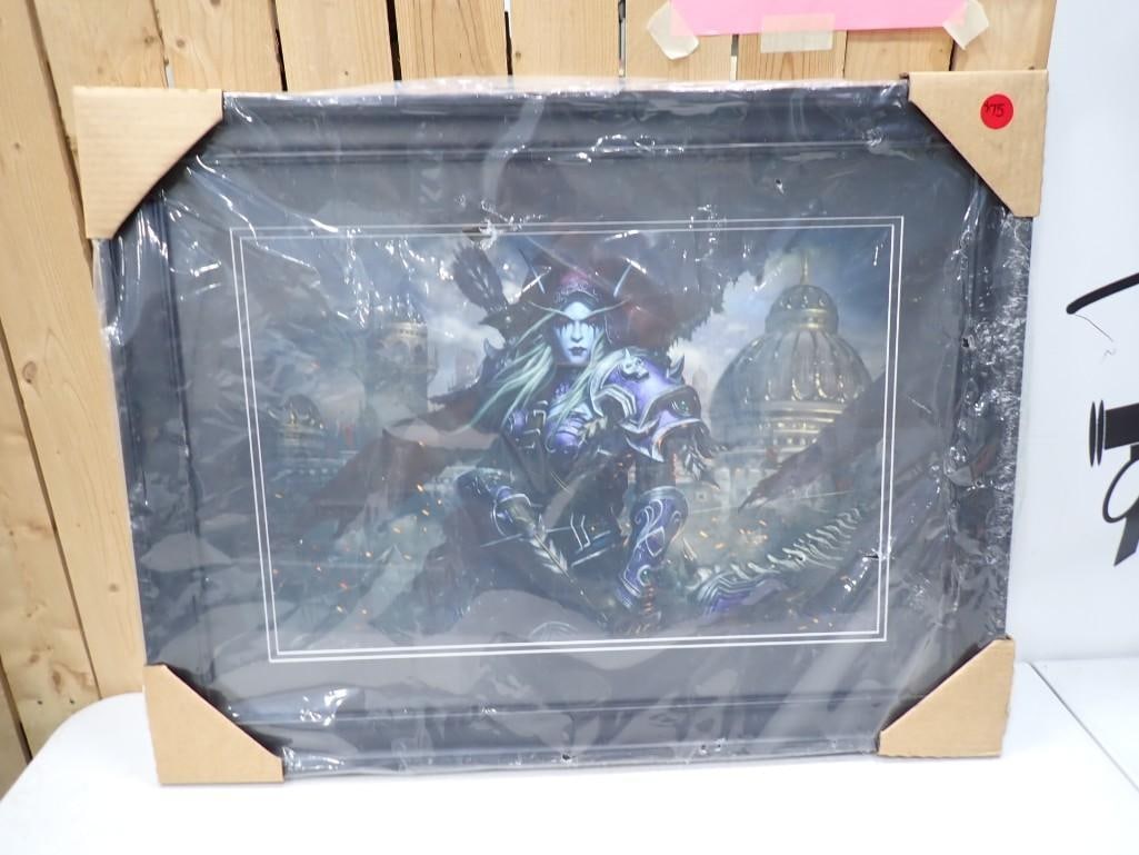 Framed Print of Sylvanas Windrunner from Heroes of the Storm - still in original plastic: Framed Print of Sylvanas Windrunner from Heroes of the Storm - still in original plastic
