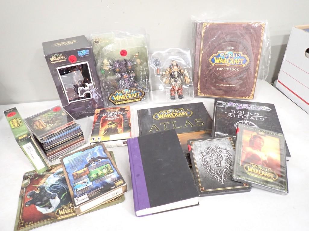 World of WarCraft Lot including Action Figures, Books, Soundtracks, Games, etc. (1 of 6)