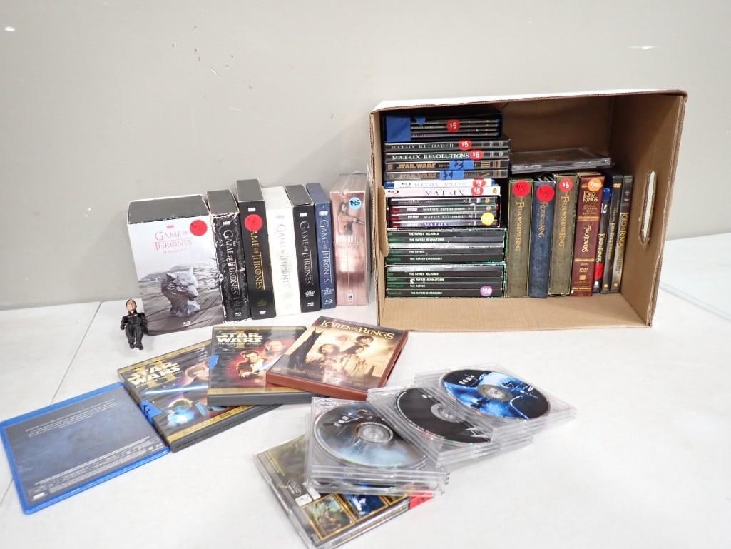 DVD Lot etc. including Game of Thrones, Star Wars, Matrix, Lord of the Rings, etc.: DVD Lot etc. including Game of Thrones, Star Wars, Matrix, Lord of the Rings, etc.