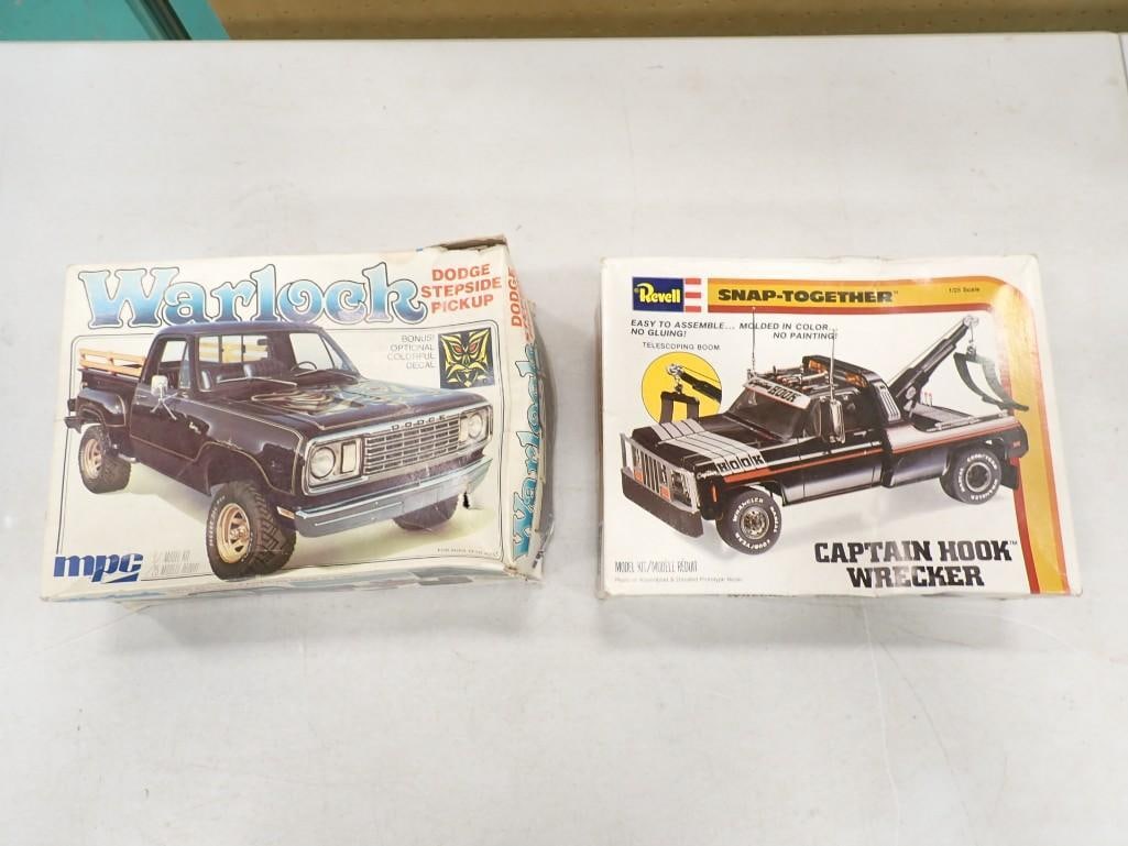2 Model Truck Kits Partially Built and Unchecked for Completeness (1 of 8)