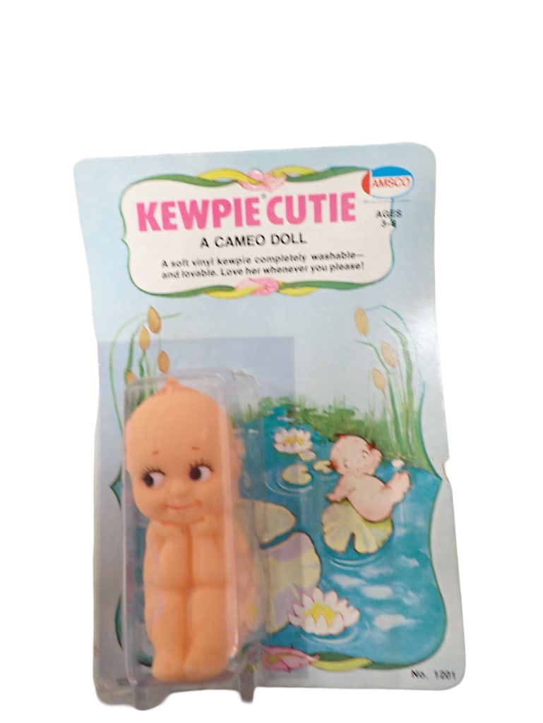 Vintage Kewpie Cutie A Cameo Doll Amsco New Old Stock 1974 Milton Bradley: Vintage Kewpie Cutie A Cameo Doll Amsco New Old Stock 1974 Milton Bradley Package has some bending and wear