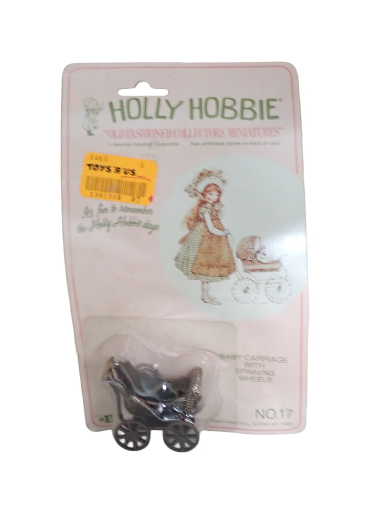 Vintage Holly Hobbie Die Cast Collectors Miniature Baby Carriage - New Old Stock (1 of 6)