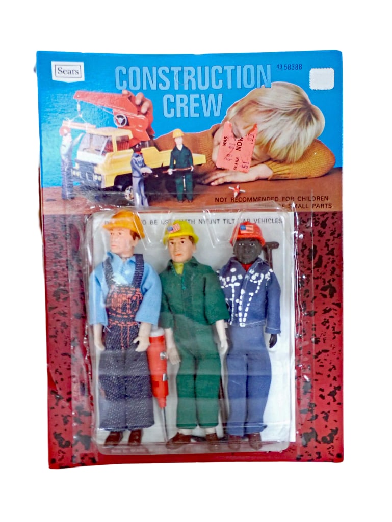 Vtg 1970s Construction Crew Action Figures by Sears Roebuck NOS New Old Stock: Vintage 1970s Construction Crew Action Figures by Sears Roebuck NOS New Old Stock
