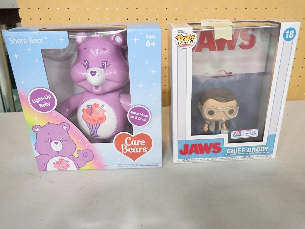 Funko Pop Jaws - Chief Brody and Care Bears Share Bear with Light up Belly - New in Boxes: Funko Pop Jaws - Chief Brody and Care Bears Share Bear with Light up Belly - New in Boxes