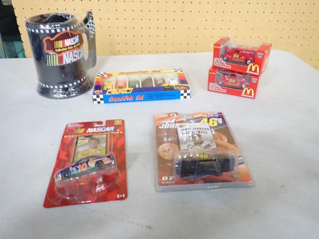 Car / NASCAR Lot including Mug, New in Package Cars, McDonald's Jimmy Johnson, Gran Prix Set, etc. (1 of 3)