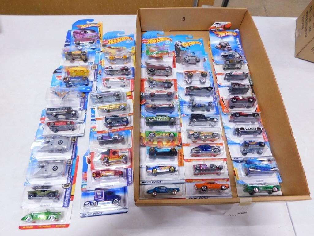 Hot Wheels Cars and Vehicles New in Package Approx 50: Lot of approximately 50 Hot Wheels cars and vehicles new in package