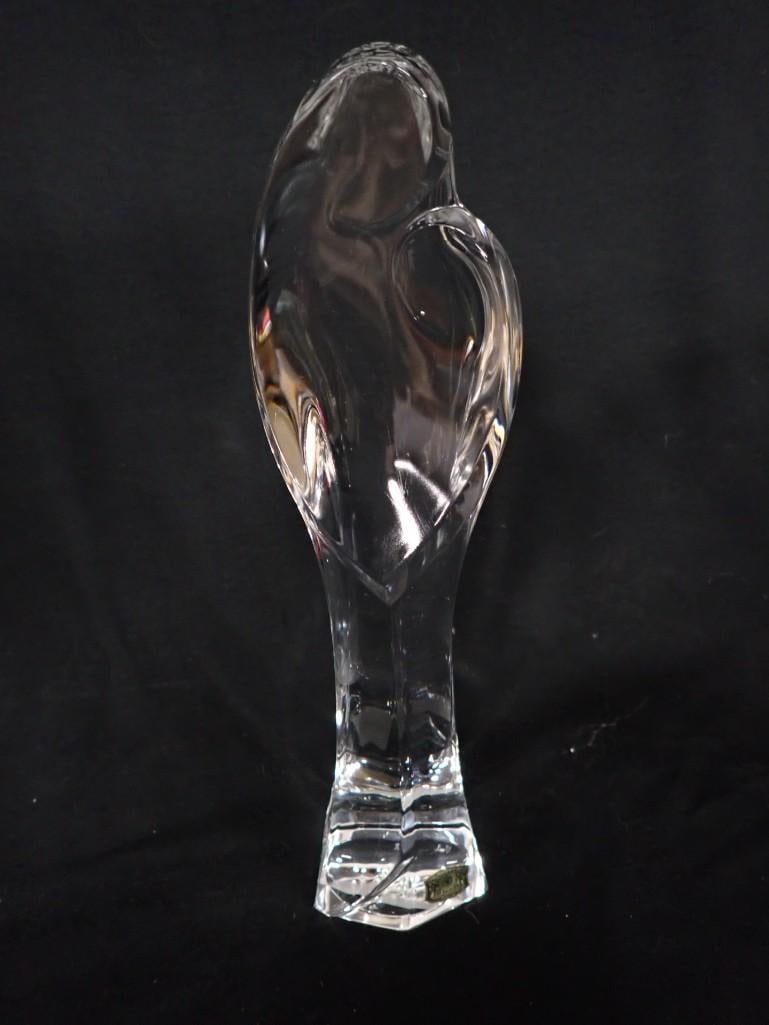 Vintage Val St Lambert Crystal Mother and Child Sculpture (1 of 6)