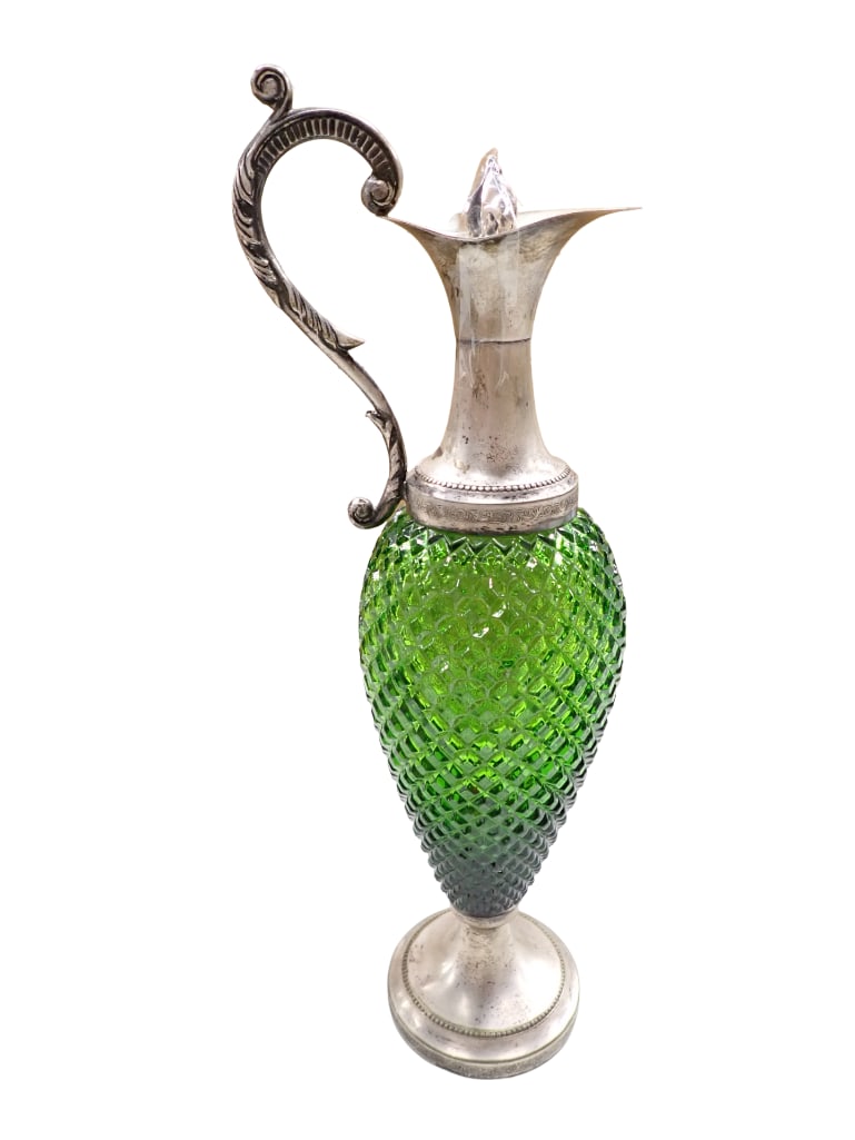 MCM Italy Green Diamond Point Decanter Carafe (1 of 7)