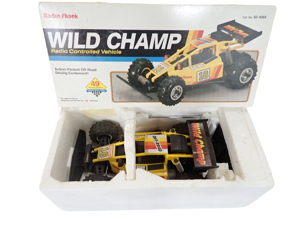 Wild Champ Radio Controlled Vehicle in Original Box by Radio Shack Complete (1 of 10)