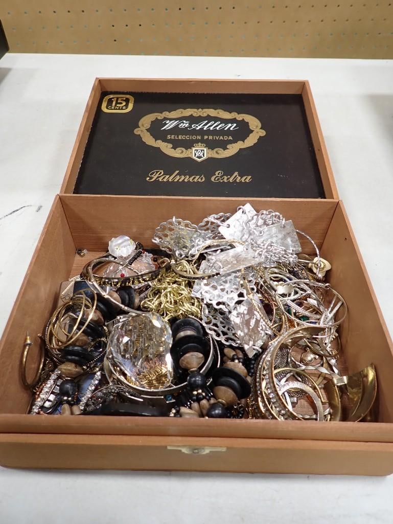 Costume Jewelry in a Cigar Box: Costume Jewelry in a Cigar Box