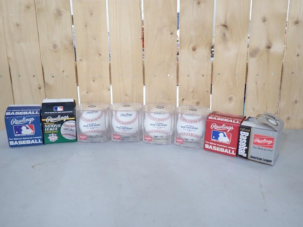 8 New Official Rawlings MLB Baseballs (1 of 10)