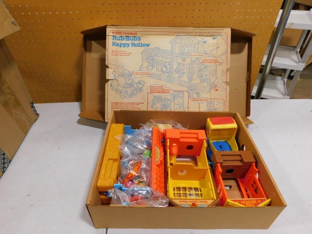 Vintage Hub-Bubs Happy Hollow Mattel 1975 Preschool Playset with original Box (1 of 4)