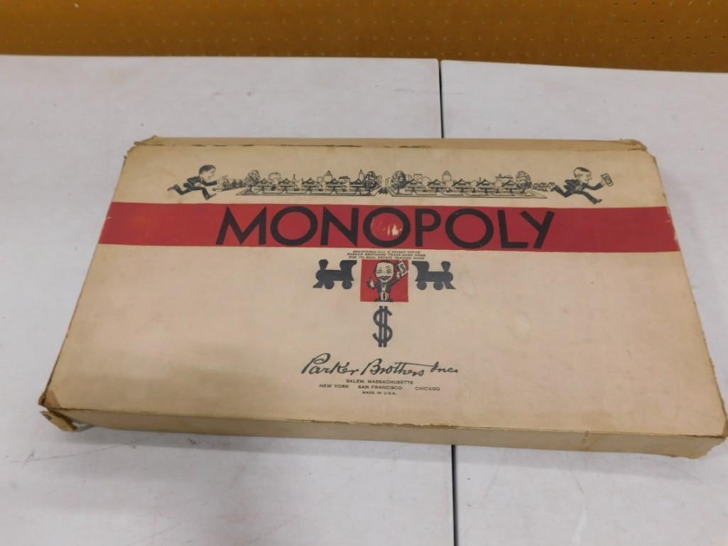 Vintage Monopoly Board Game - Parker Brothers Circa 1940's (1 of 3)