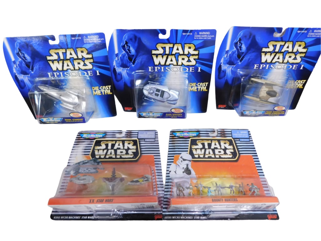 5 Star Wars Micro Machines Figures & Die Cast Vehicles Lot (1 of 4)