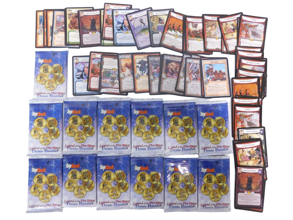 Trading Cards incl Top Deck Legend of the Five Rings Demo Booster Packs 13 Sealed Packs plus (1 of 6)