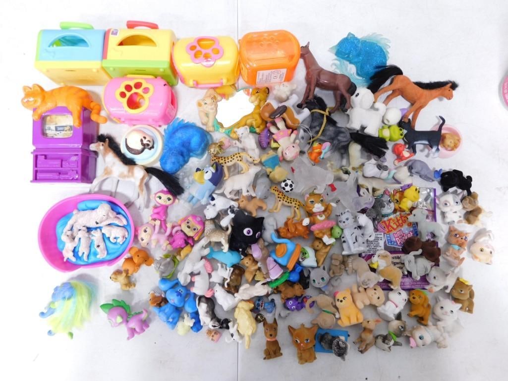 Mini Dog, Cat, Horses, etc. Pets, Animals Toys Huge Lot (1 of 5)