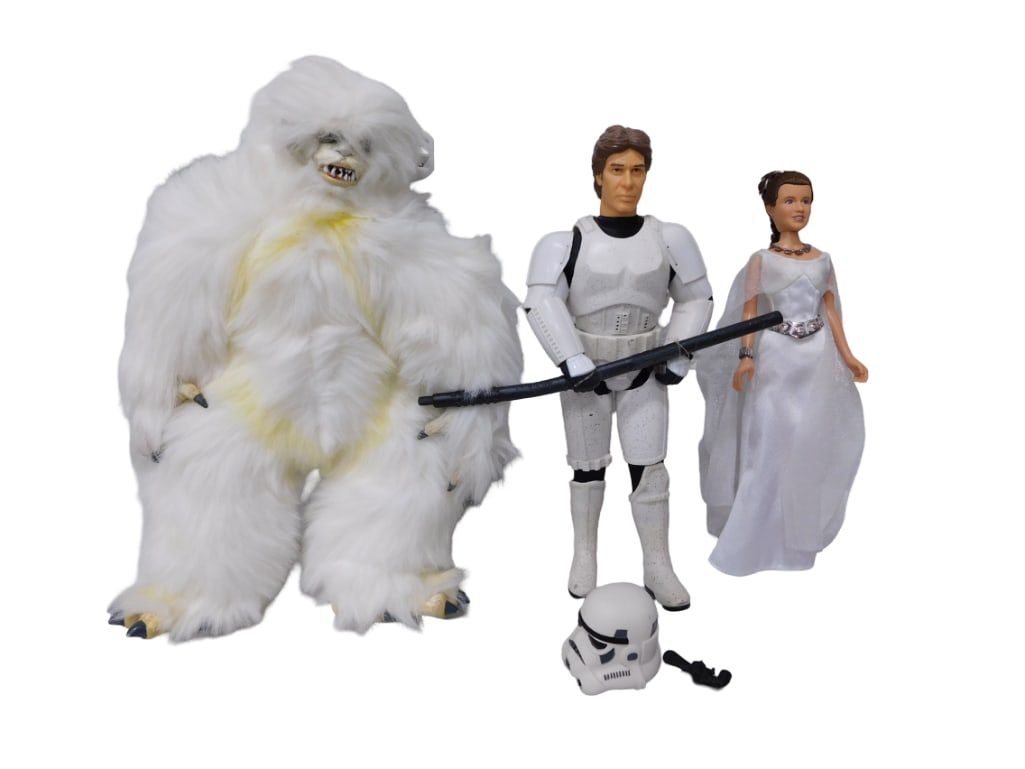Star Wars Wampa, Han Stormtrooper, Princess Leia 12" Figures Lot (1 of 4)