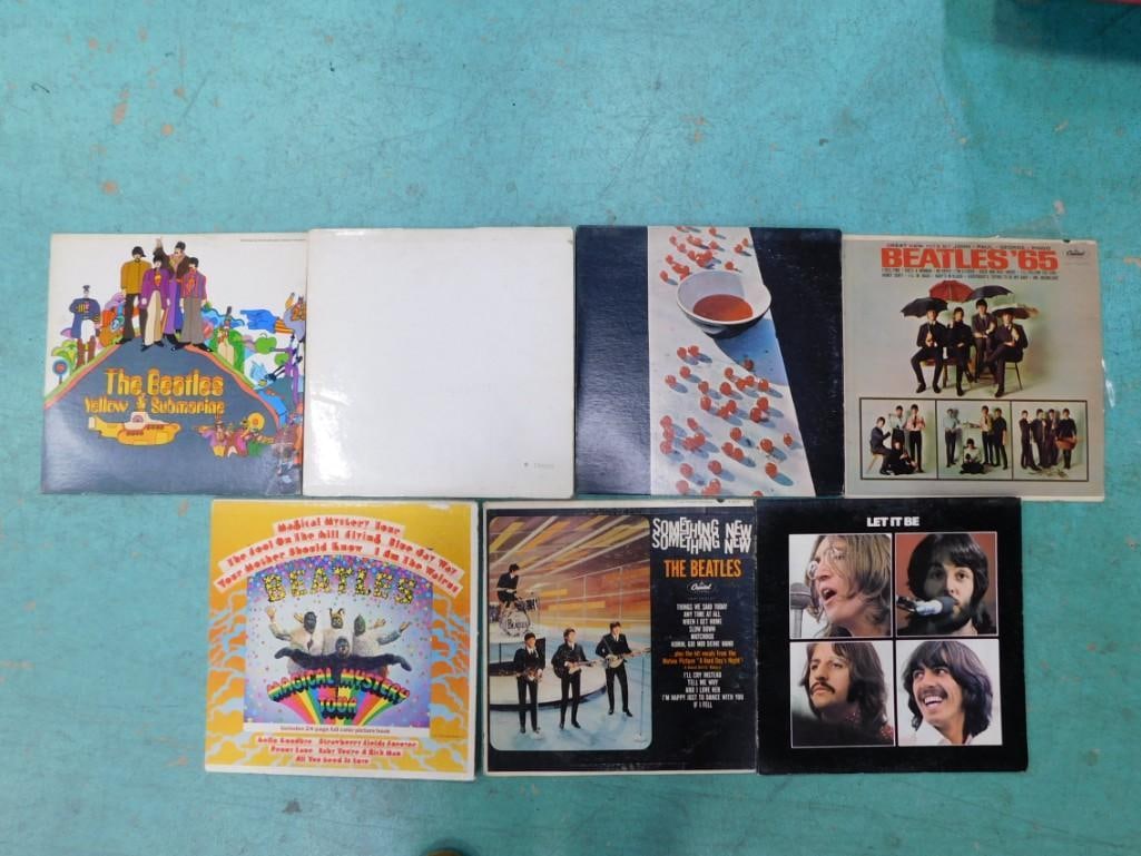The Beatles Vinyl Record Albums including Let it Be, Yellow Submarine, 65, Something New, Magical (1 of 5)