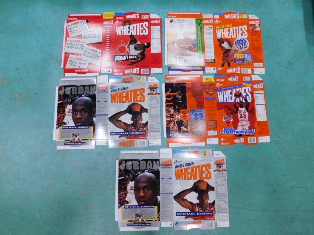 5 Michael Jordan Chicago Bulls Wheaties Boxes Lot (1 of 4)