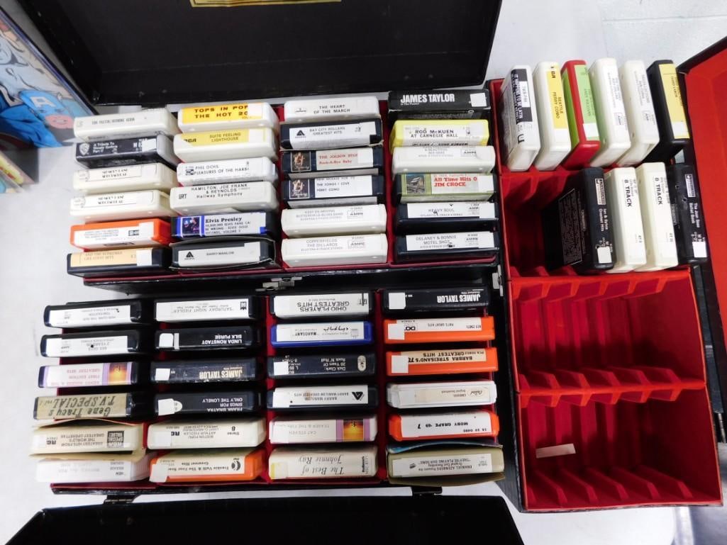 Lot of 8 Track Tapes incl Elvis Presley, Jim Croce, James Taylor, Barry Manilow, (1 of 5)