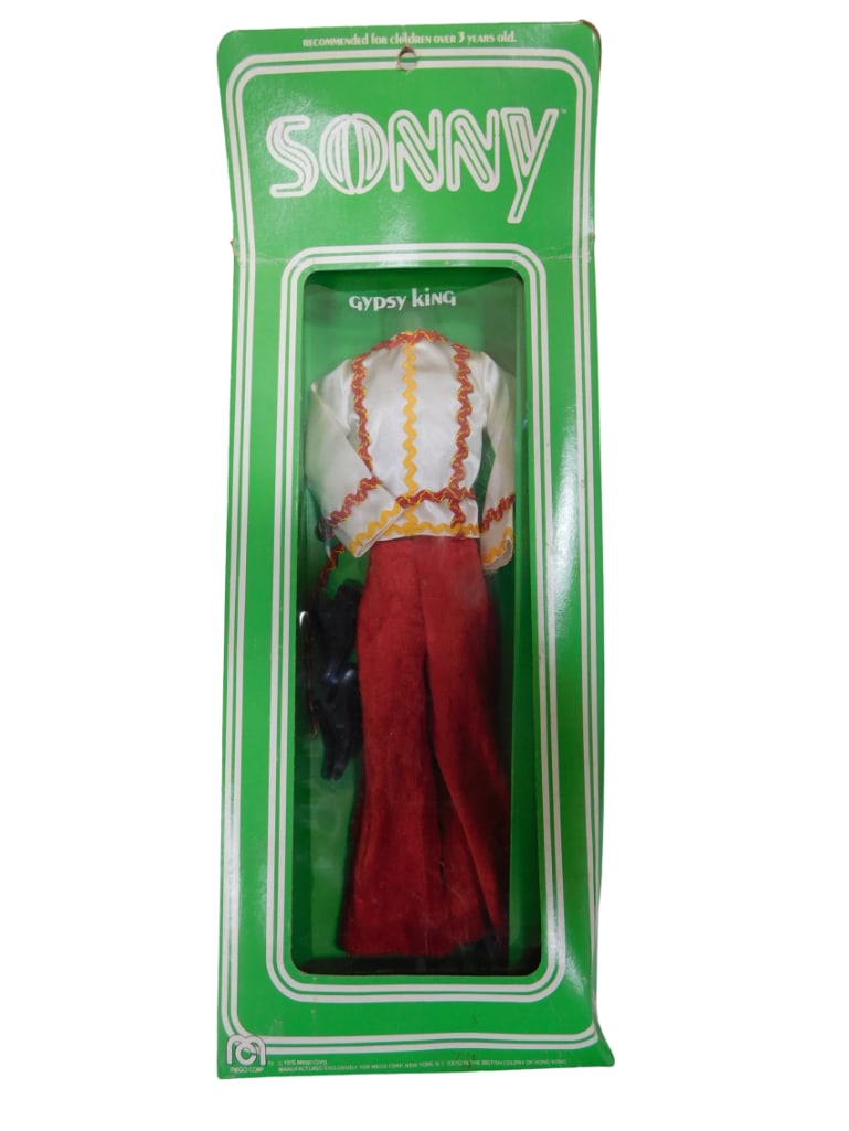 Vtg 1976 Sonny (from Sonny & Cher) Gypsy King Doll Fashion Outfit in Original Box (1 of 3)