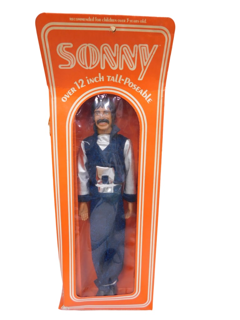 Vtg 1976 Sonny ( from Sonny and Cher ) Fashion Doll by Mego NOS New Old Stock: Vintage 1976 Sonny ( from Sonny and Cher ) Fashion Doll by Mego NOS New Old Stock . 12" . Box has some minor bending