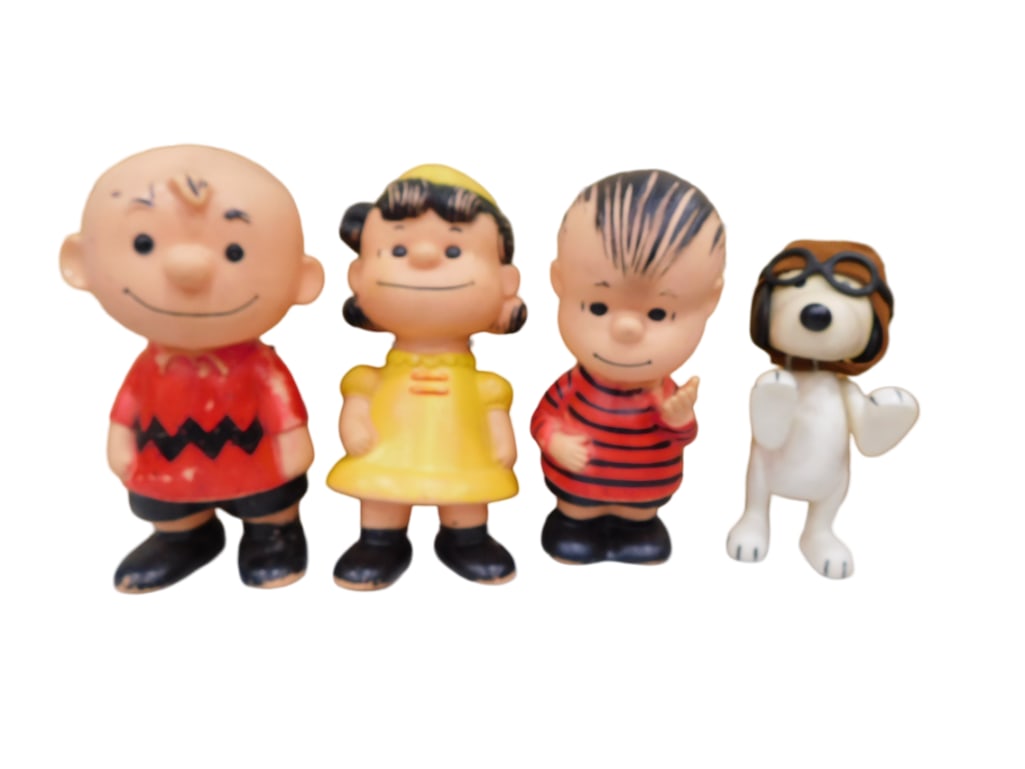 Vintage Peanuts Gang Figures incl Snoopy, Charlie Brown, Lucy, Linus (1 of 5)