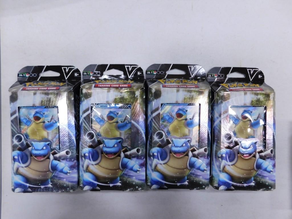 4 Pokemon Blastoise Trading Card Games New and Sealed: 4 Pokemon Blastoise Trading Card Games New and Sealed