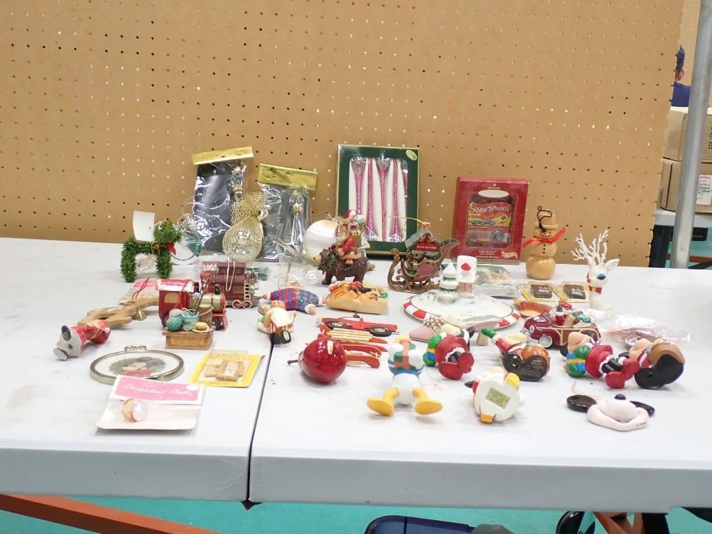 Large Christmas Ornament Lot, etc. Including Walt Disney, etc: Large Christmas Ornament Lot, etc. Including Walt Disney, etc