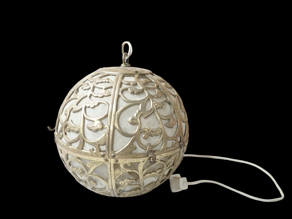 Vintage MCM Hanging Swag Lamp or Light (1 of 10)