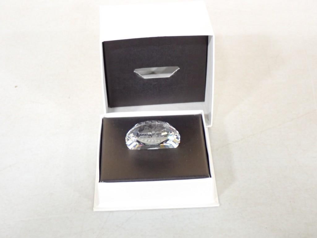 Swarovski Crystal 1999 Aloclov Clown Crystal Paperweight with Box: Swarovski Crystal 1999 Aloclov Clown Crystal Paperweight with Box