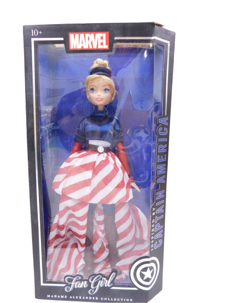 Marvel Fan Girl Doll Inspired by Captain America Madame Alexander Collection New in Box: Marvel Fan Girl Doll Inspired by Captain America Madame Alexander Collection New in Box