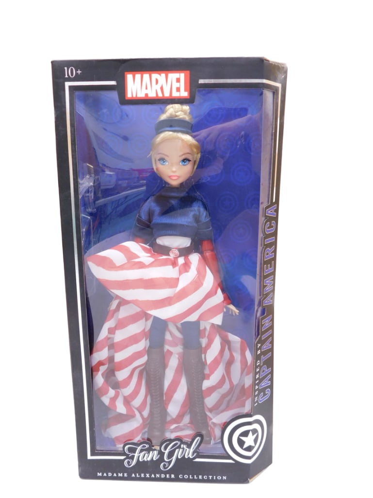 Marvel Fan Girl Doll Inspired by Captain America Madame Alexander Collection New in Box: Marvel Fan Girl Doll Inspired by Captain America Madame Alexander Collection New in Box