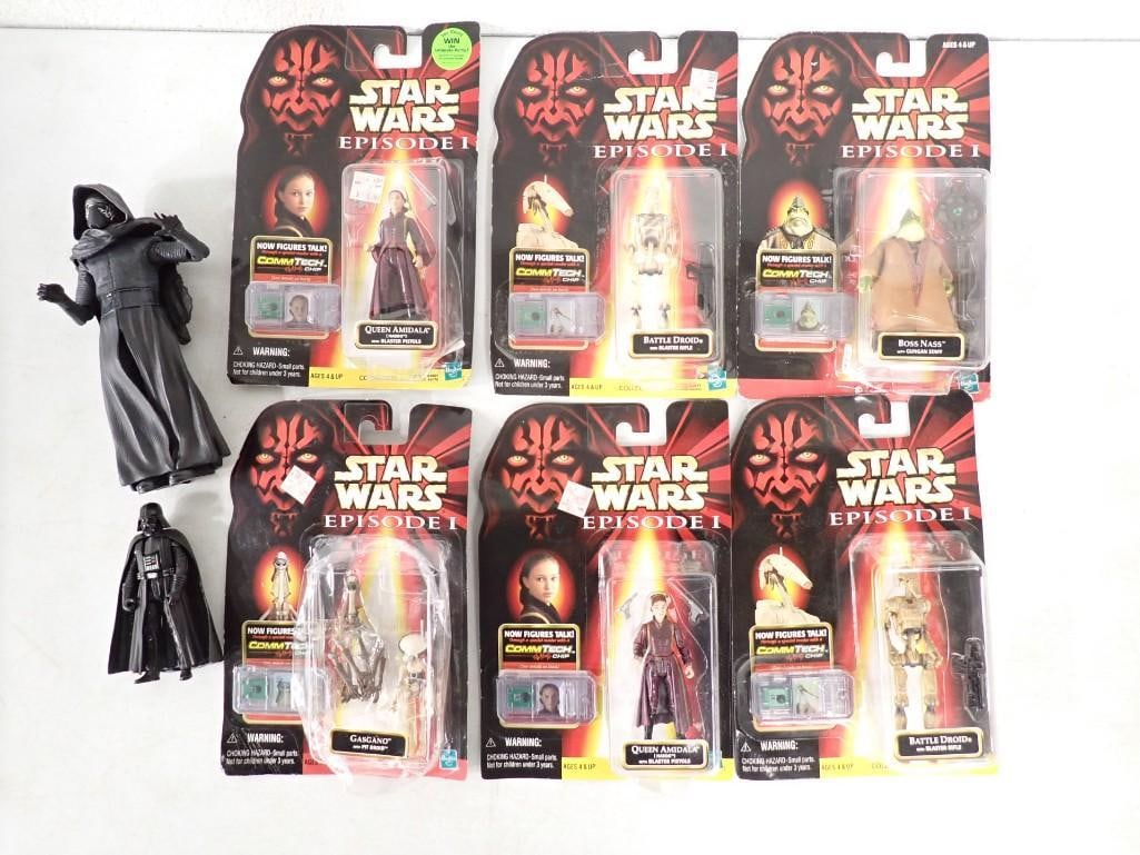 Star Wars Action Figures incl 6 New in Package and 2 Loose (1 of 9)
