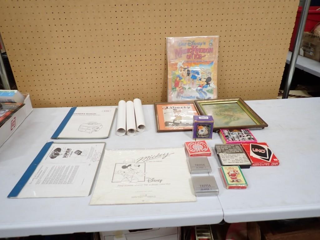 Ephemera / Game / Walt Disney Lot including Pinnochio Program, Vintage Playing Cards/games, etc. (1 of 7)