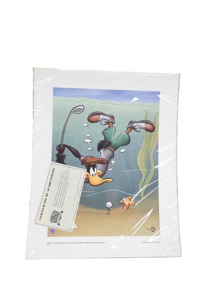"Underwater Daffy" Warner Brothers Daffy Duck Limited Edition Giclee Print with COA (1 of 5)